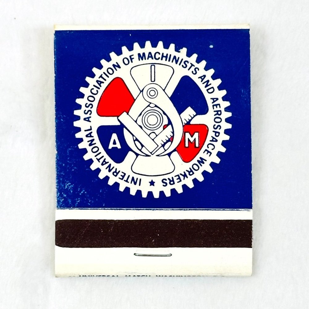 Int'l Association of Machinists & Workers Matchbook Vintage - Full - AFL-CIO